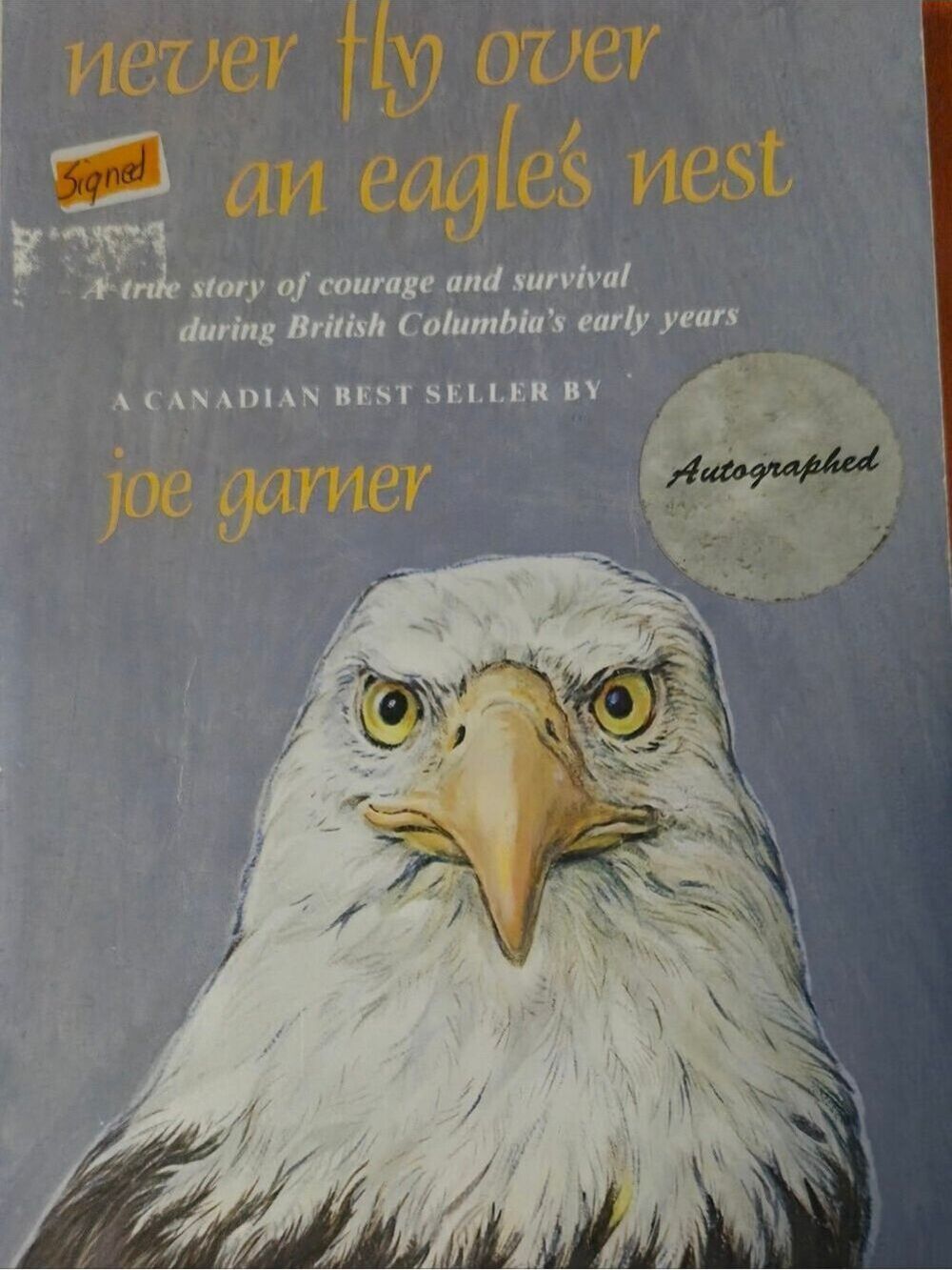 4/$97 Deal! Vintage Book Never Fly Over An Eagles Nest - Joe Garner - Signed